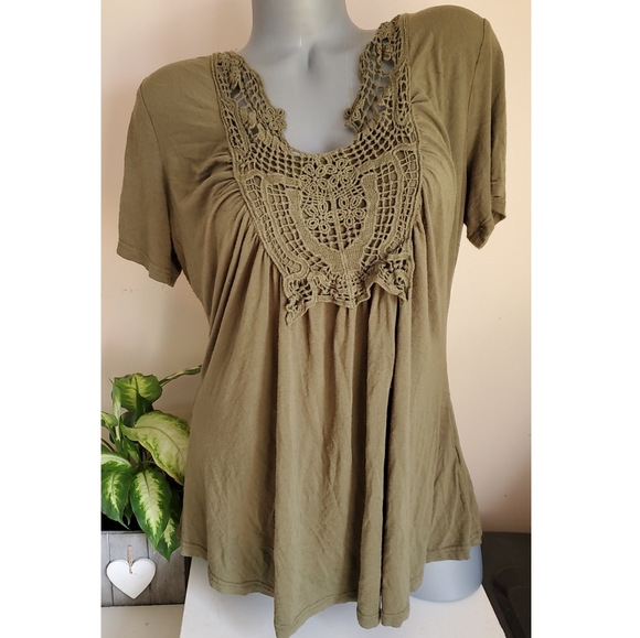 Missmoly Olive Green Loose Fitted Blouse XL - Picture 1 of 3